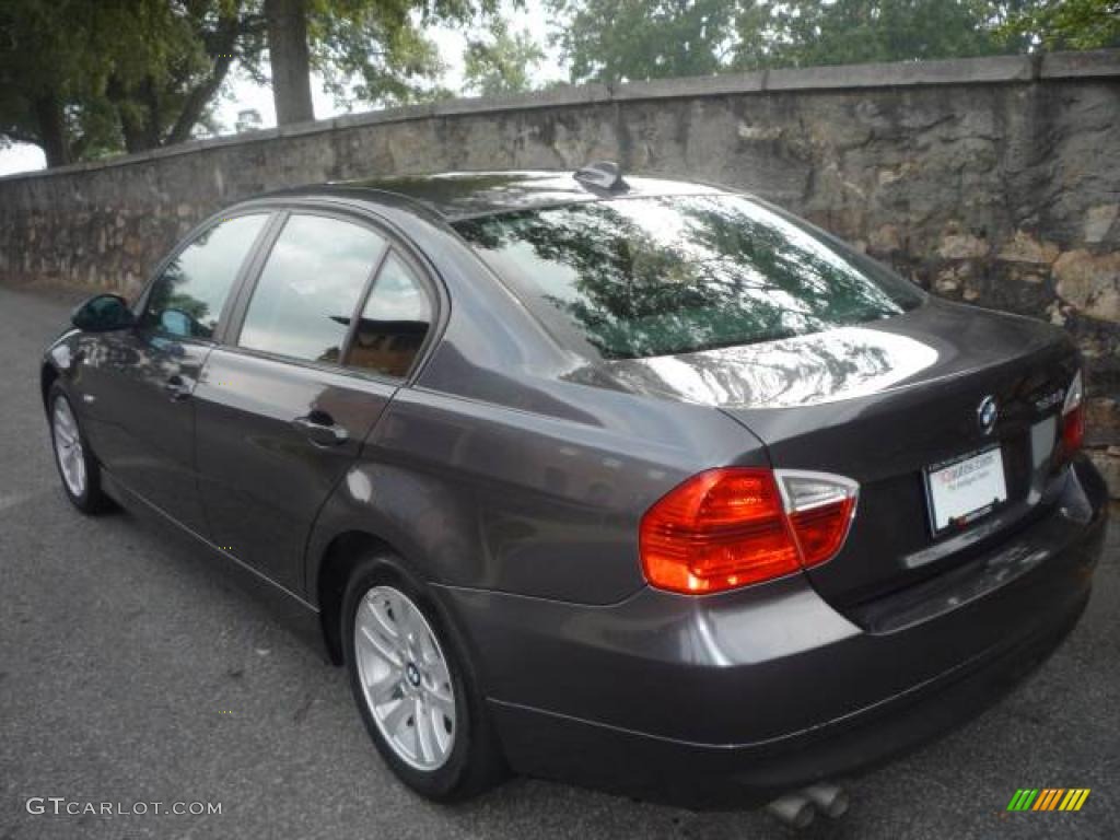 2007 3 Series 328i Sedan - Sparkling Graphite Metallic / Black photo #3