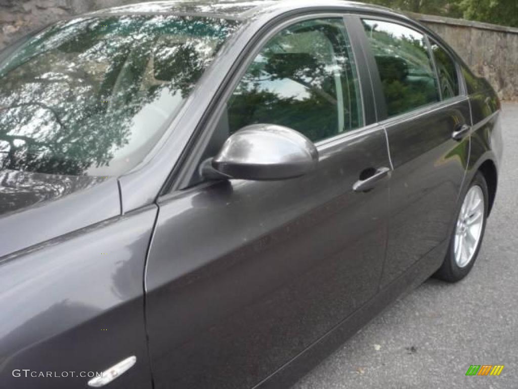2007 3 Series 328i Sedan - Sparkling Graphite Metallic / Black photo #14