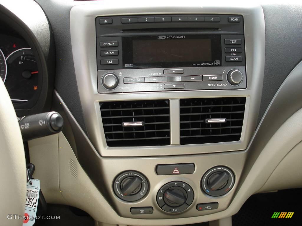 2008 Impreza 2.5i Sedan - Lightning Red / Ivory photo #13