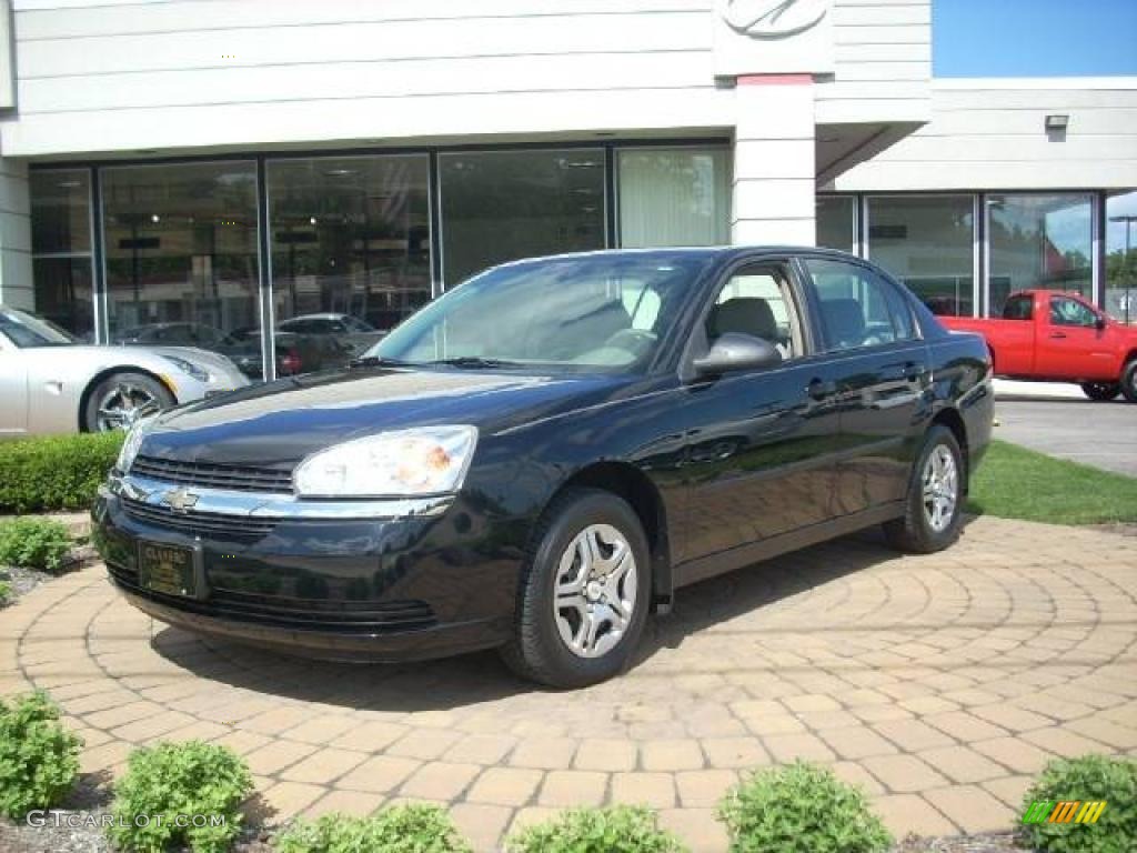 2005 Malibu Sedan - Black / Gray photo #2