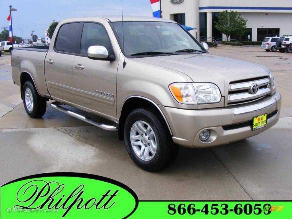 2006 Tundra SR5 Double Cab 4x4 - Desert Sand Mica / Taupe photo #1