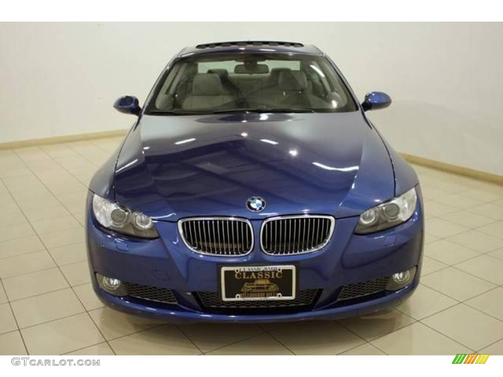 2007 3 Series 335i Coupe - Montego Blue Metallic / Grey photo #2