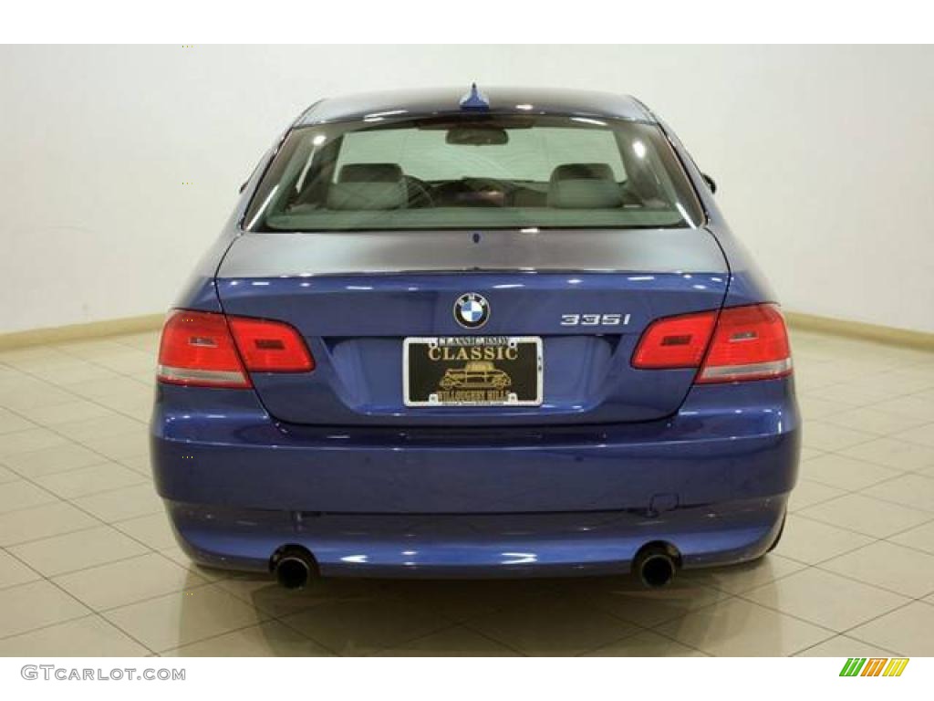 2007 3 Series 335i Coupe - Montego Blue Metallic / Grey photo #5