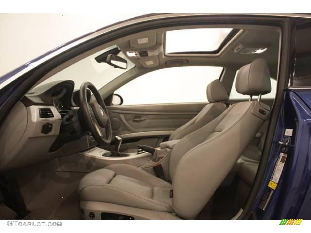 2007 3 Series 335i Coupe - Montego Blue Metallic / Grey photo #8