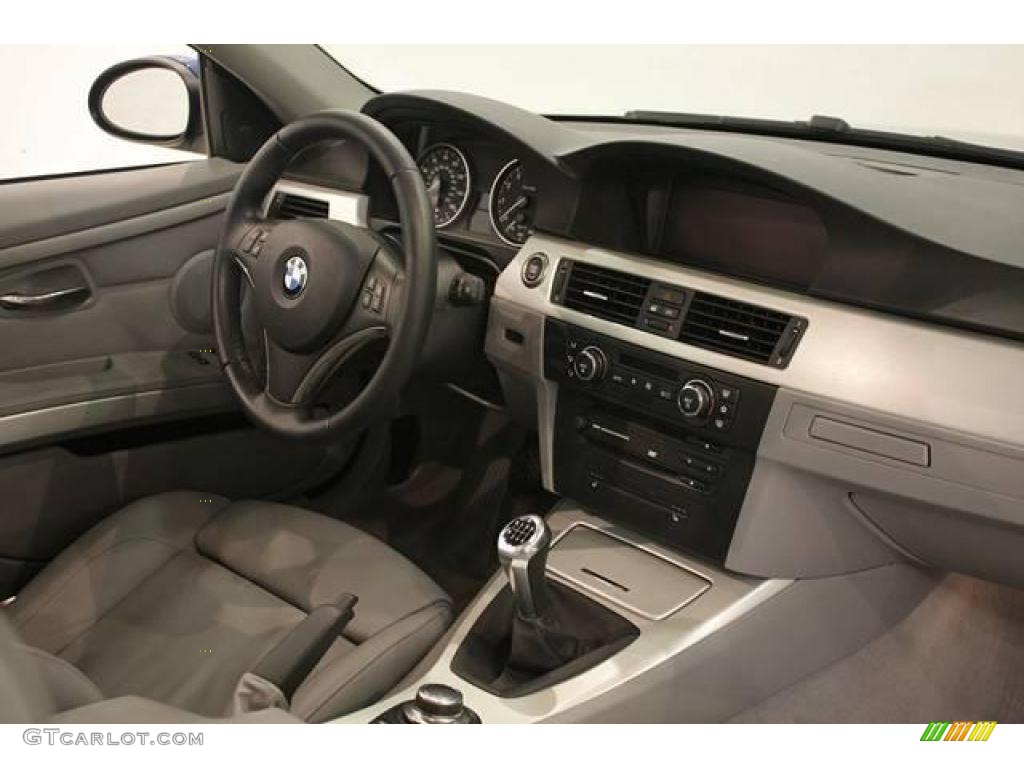 2007 3 Series 335i Coupe - Montego Blue Metallic / Grey photo #17