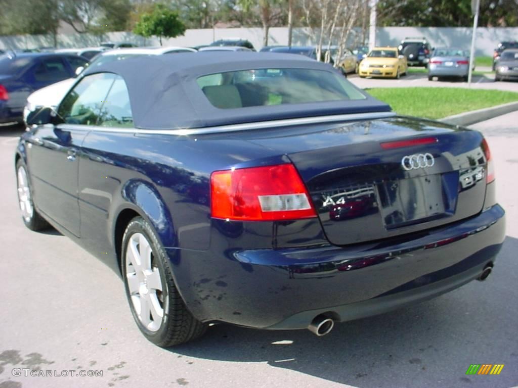 2006 A4 1.8T Cabriolet - Moro Blue Pearl Effect / Beige photo #3