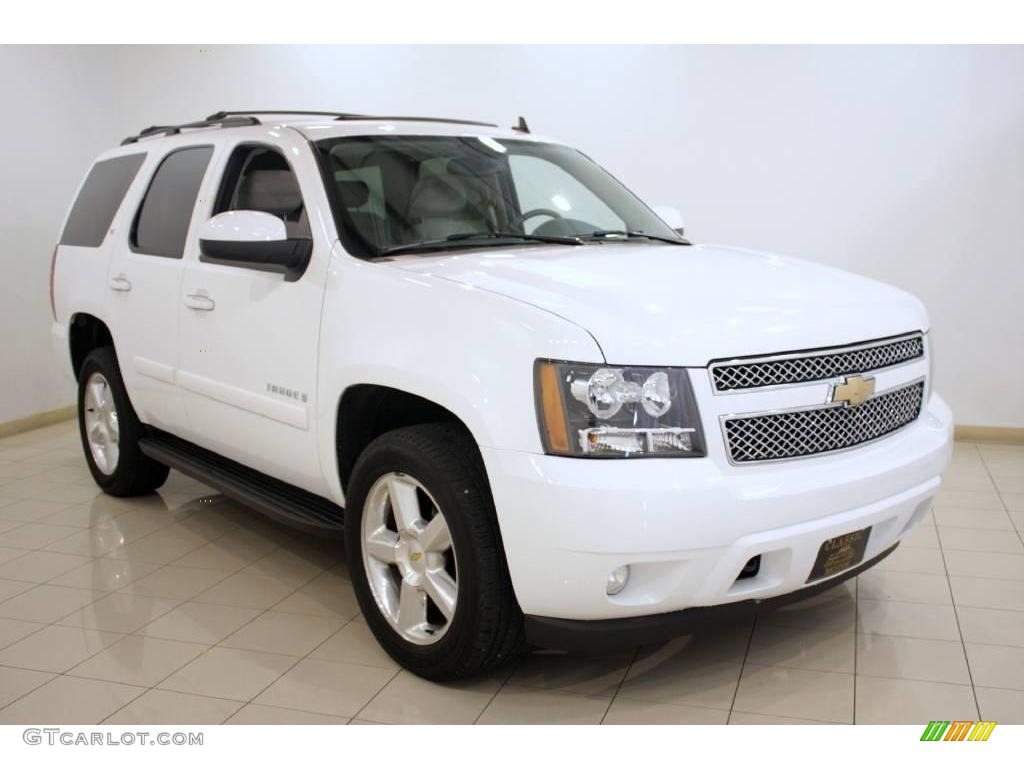 2007 Tahoe LT 4x4 - Summit White / Light Cashmere/Ebony photo #1