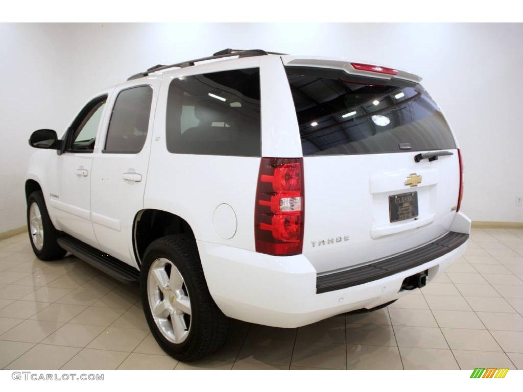 2007 Tahoe LT 4x4 - Summit White / Light Cashmere/Ebony photo #5