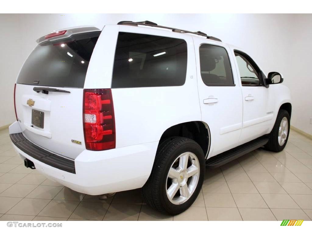 2007 Tahoe LT 4x4 - Summit White / Light Cashmere/Ebony photo #6