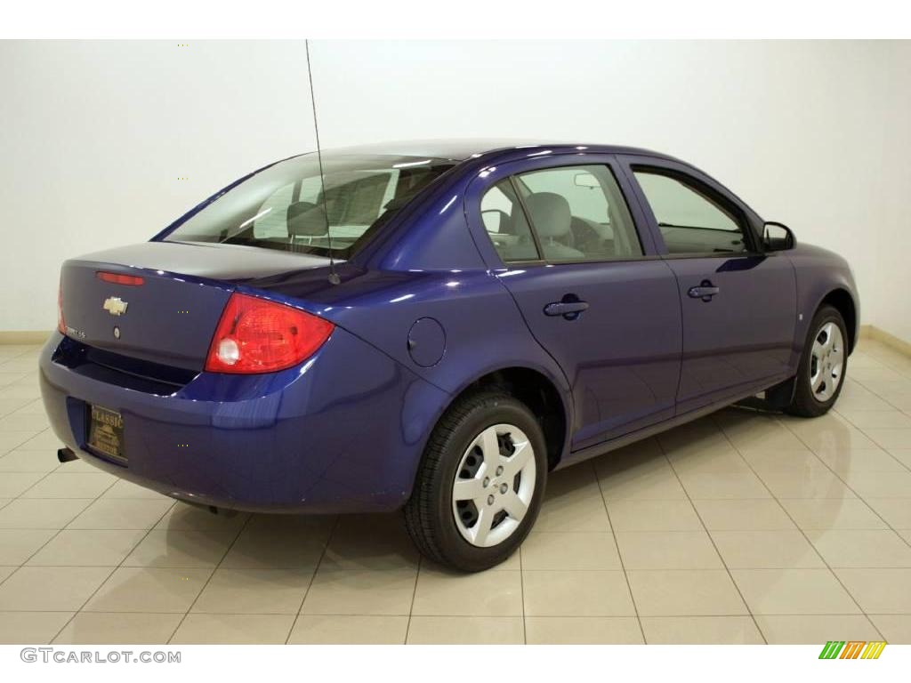 2007 Cobalt LS Sedan - Laser Blue Metallic / Gray photo #6