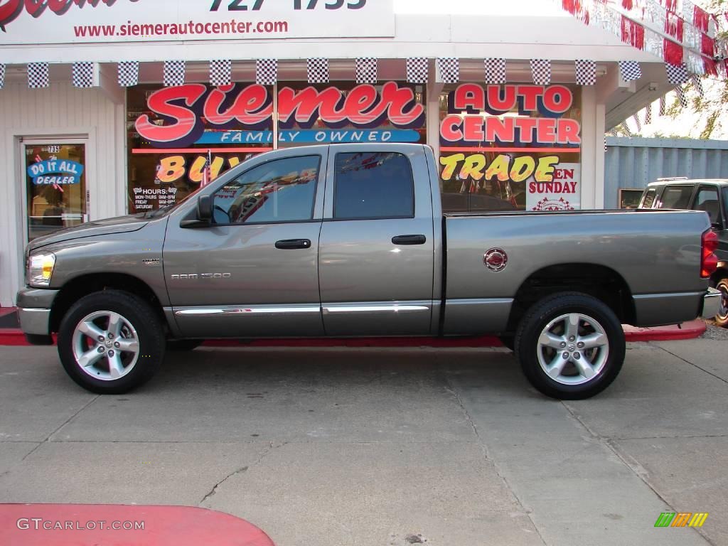 2007 Ram 1500 Big Horn Edition Quad Cab 4x4 - Mineral Gray Metallic / Medium Slate Gray photo #1