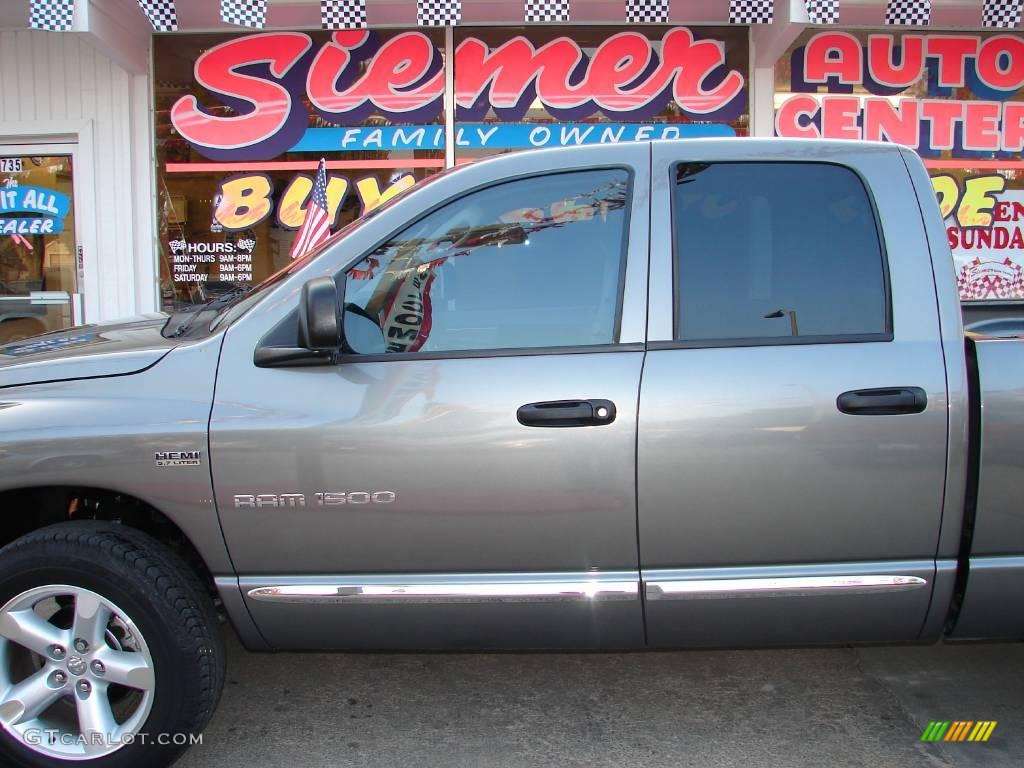 2007 Ram 1500 Big Horn Edition Quad Cab 4x4 - Mineral Gray Metallic / Medium Slate Gray photo #7