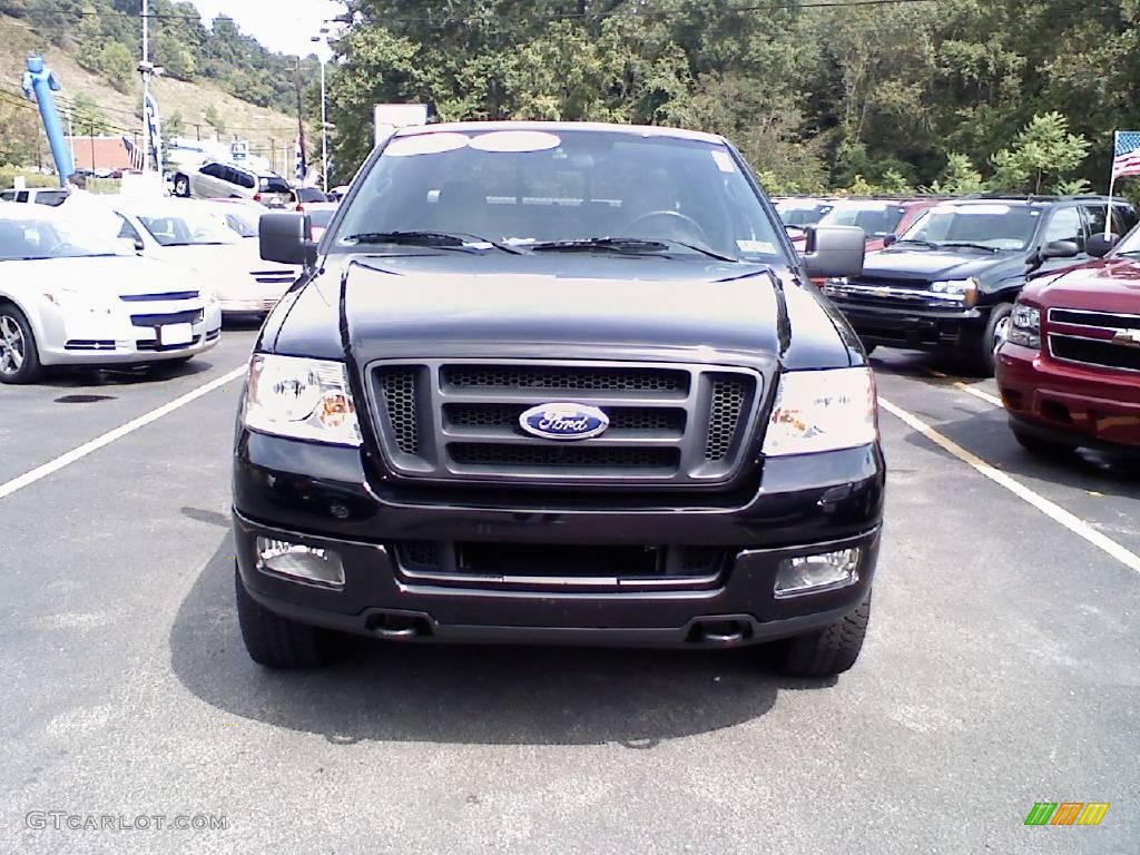 2004 F150 FX4 SuperCrew 4x4 - Black / Black/Medium Flint photo #2