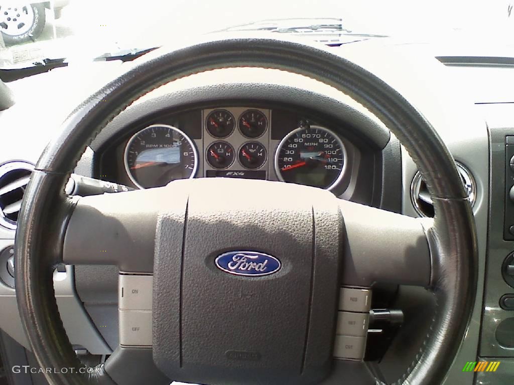 2004 F150 FX4 SuperCrew 4x4 - Black / Black/Medium Flint photo #16