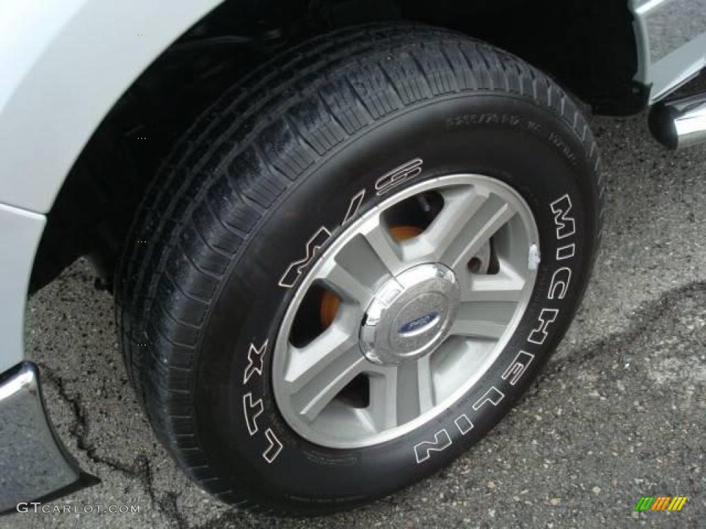 2005 F150 XLT SuperCrew 4x4 - Silver Metallic / Medium Flint/Dark Flint Grey photo #9