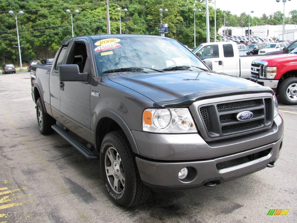 2006 F150 FX4 SuperCab 4x4 - Dark Shadow Grey Metallic / Black/Medium Flint photo #5