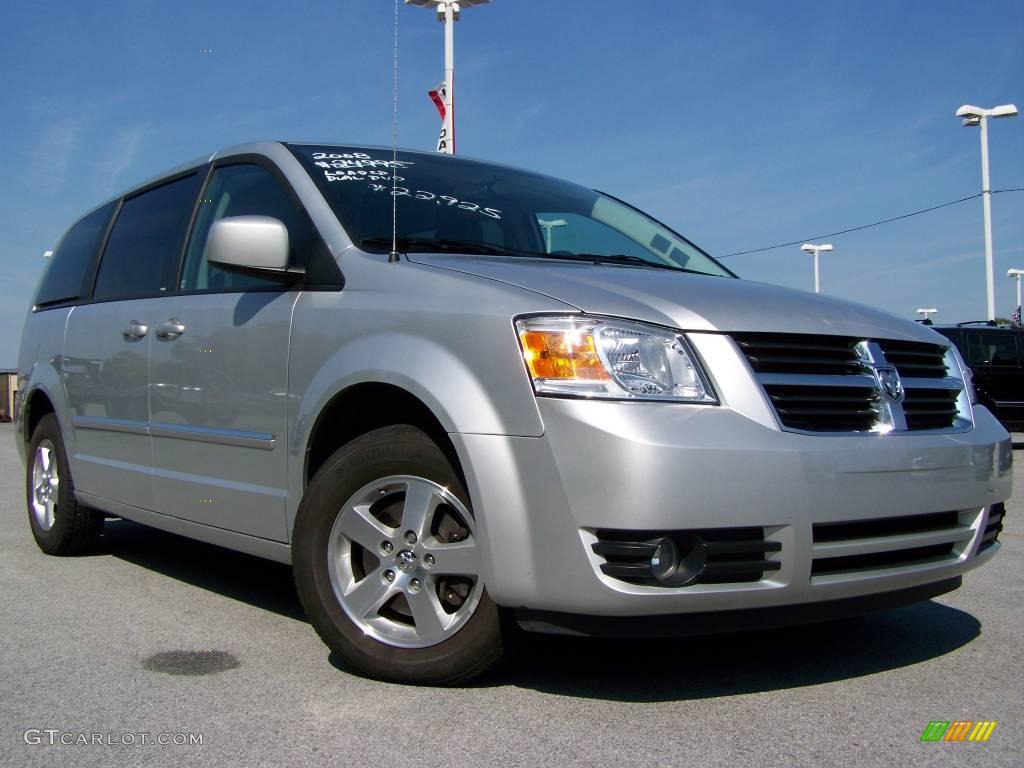 2008 Grand Caravan SXT - Bright Silver Metallic / Dark Slate/Light Shale photo #1