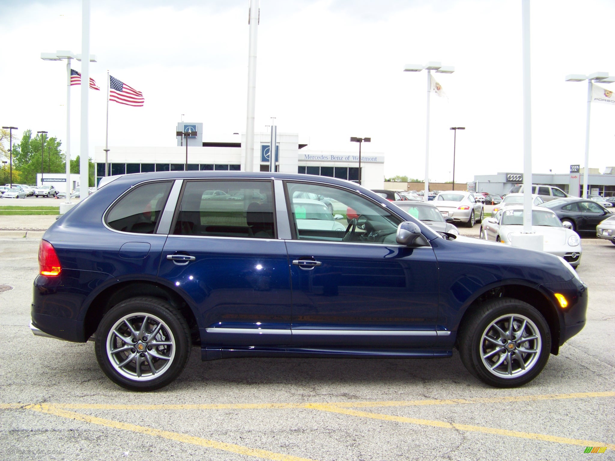 2006 Cayenne S Titanium - Marine Blue Metallic / Black/Steel Grey photo #4