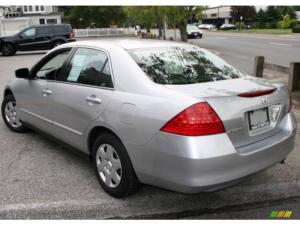 2006 Accord LX Sedan - Alabaster Silver Metallic / Black photo #8