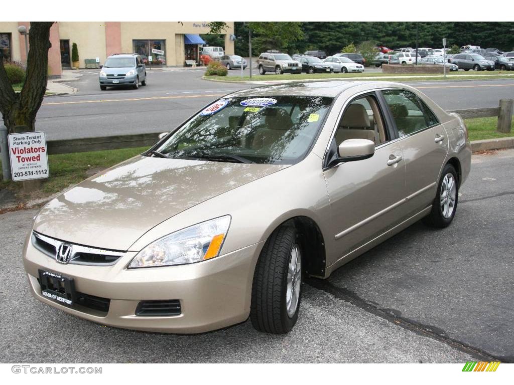 2006 Accord EX Sedan - Desert Mist Metallic / Ivory photo #1