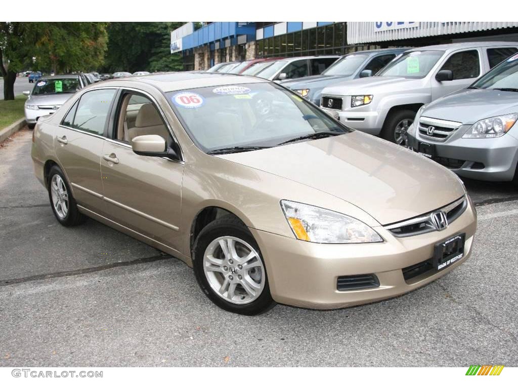 2006 Accord EX Sedan - Desert Mist Metallic / Ivory photo #3
