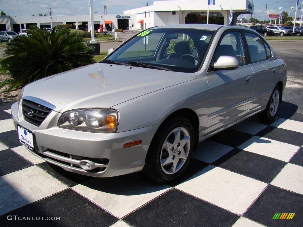2006 Elantra GLS Sedan - Sterling Silver / Gray photo #2