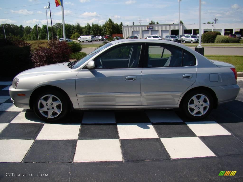 2006 Elantra GLS Sedan - Sterling Silver / Gray photo #4