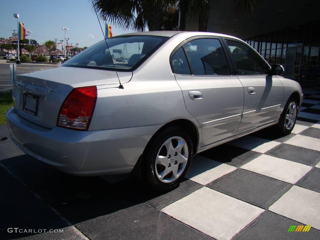 2006 Elantra GLS Sedan - Sterling Silver / Gray photo #6