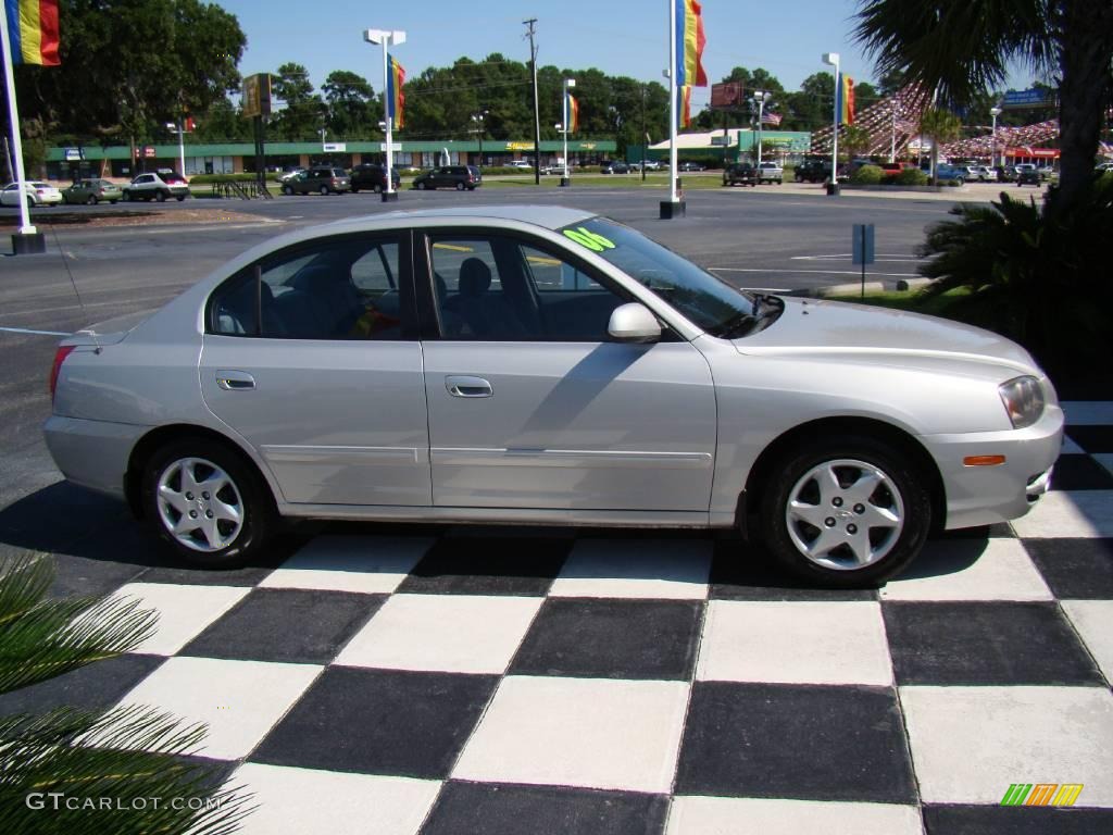 2006 Elantra GLS Sedan - Sterling Silver / Gray photo #7