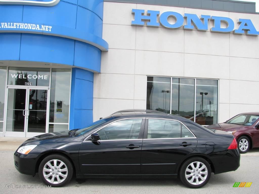 2006 Accord EX-L V6 Sedan - Nighthawk Black Pearl / Ivory photo #3
