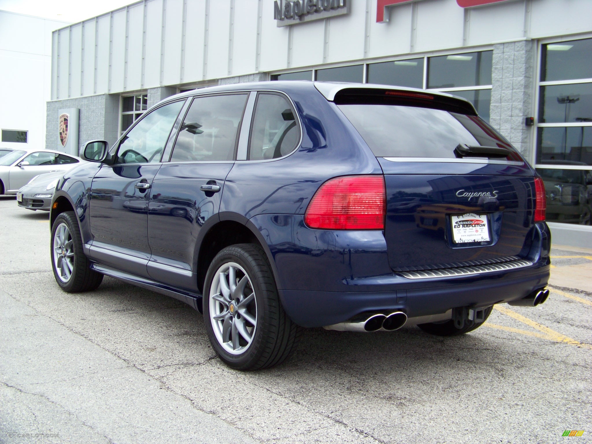 2006 Cayenne S Titanium - Marine Blue Metallic / Black/Steel Grey photo #7