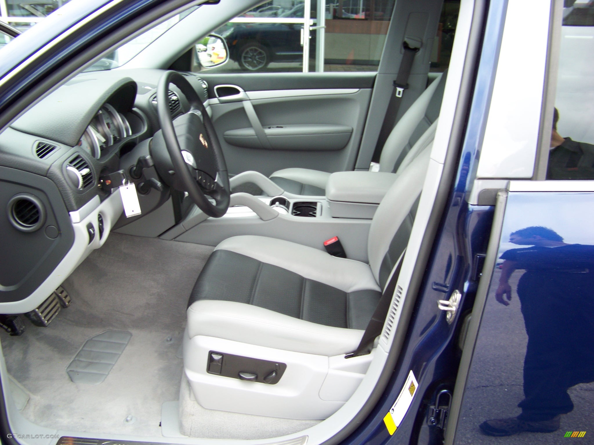2006 Cayenne S Titanium - Marine Blue Metallic / Black/Steel Grey photo #9