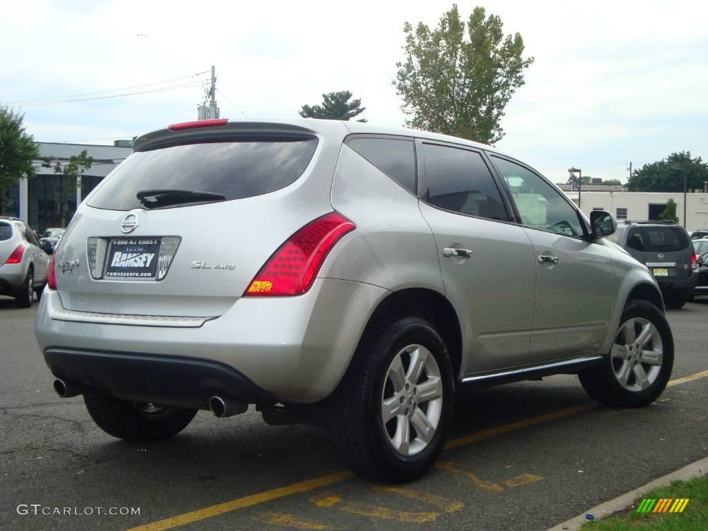 2006 Murano SL AWD - Brilliant Silver Metallic / Charcoal photo #10