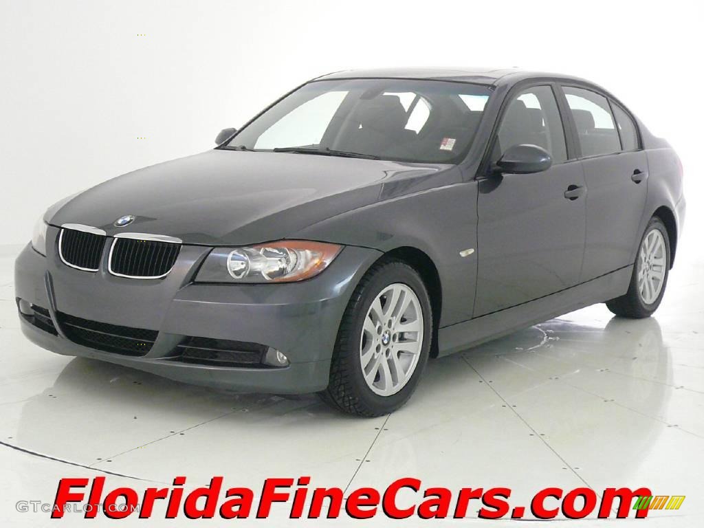 2006 3 Series 325i Sedan - Sparkling Graphite Metallic / Black photo #1