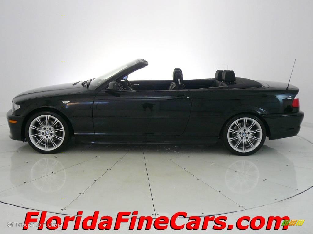 2006 3 Series 330i Convertible - Jet Black / Black photo #3