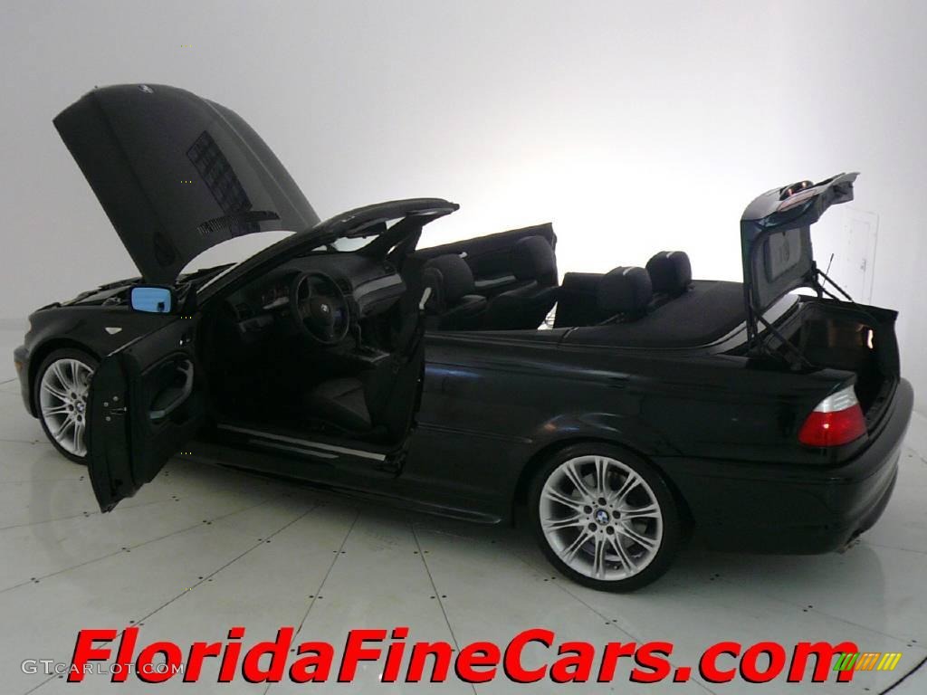 2006 3 Series 330i Convertible - Jet Black / Black photo #7