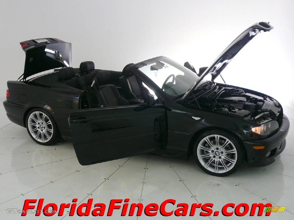 2006 3 Series 330i Convertible - Jet Black / Black photo #8