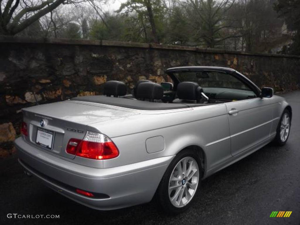 2006 3 Series 330i Convertible - Titanium Silver Metallic / Black photo #2