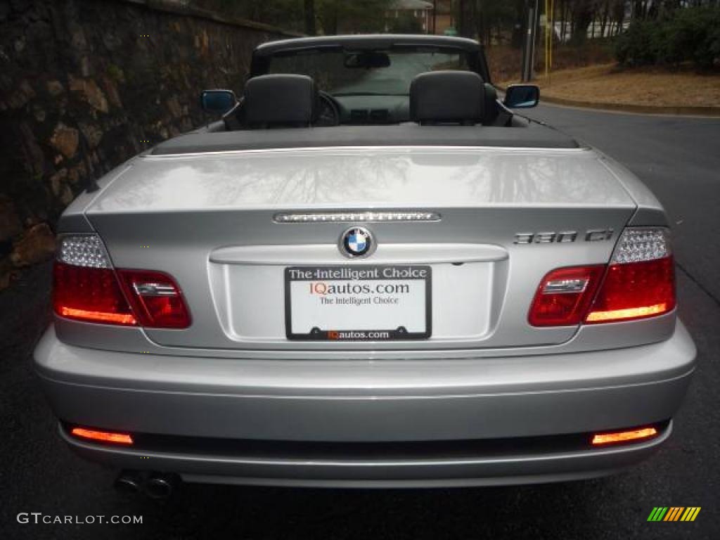 2006 3 Series 330i Convertible - Titanium Silver Metallic / Black photo #18
