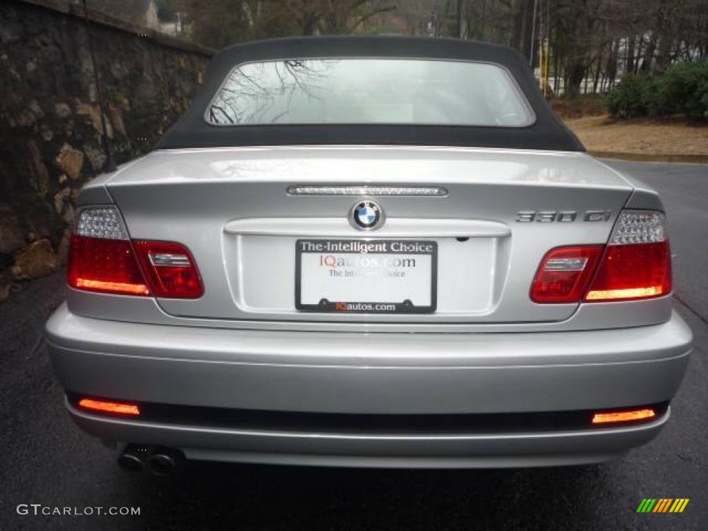 2006 3 Series 330i Convertible - Titanium Silver Metallic / Black photo #21