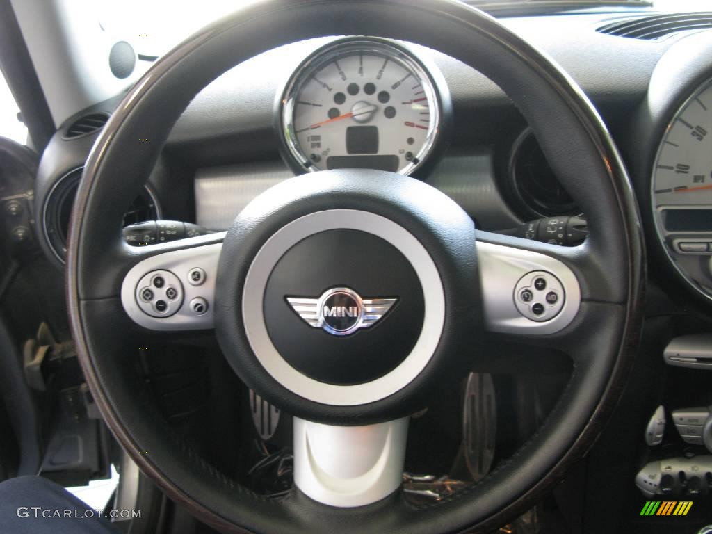 2007 Cooper S Hardtop - Dark Silver Metallic / Punch Carbon Black photo #48