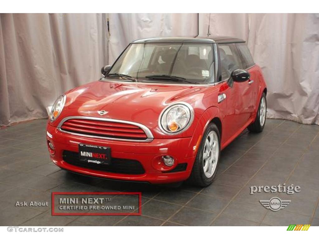 2009 Cooper Hardtop - Chili Red / Black/Rooster Red photo #1