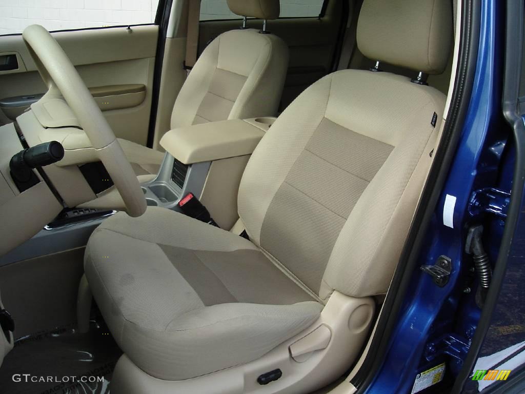 2008 Escape XLT V6 4WD - Vista Blue Metallic / Camel photo #13
