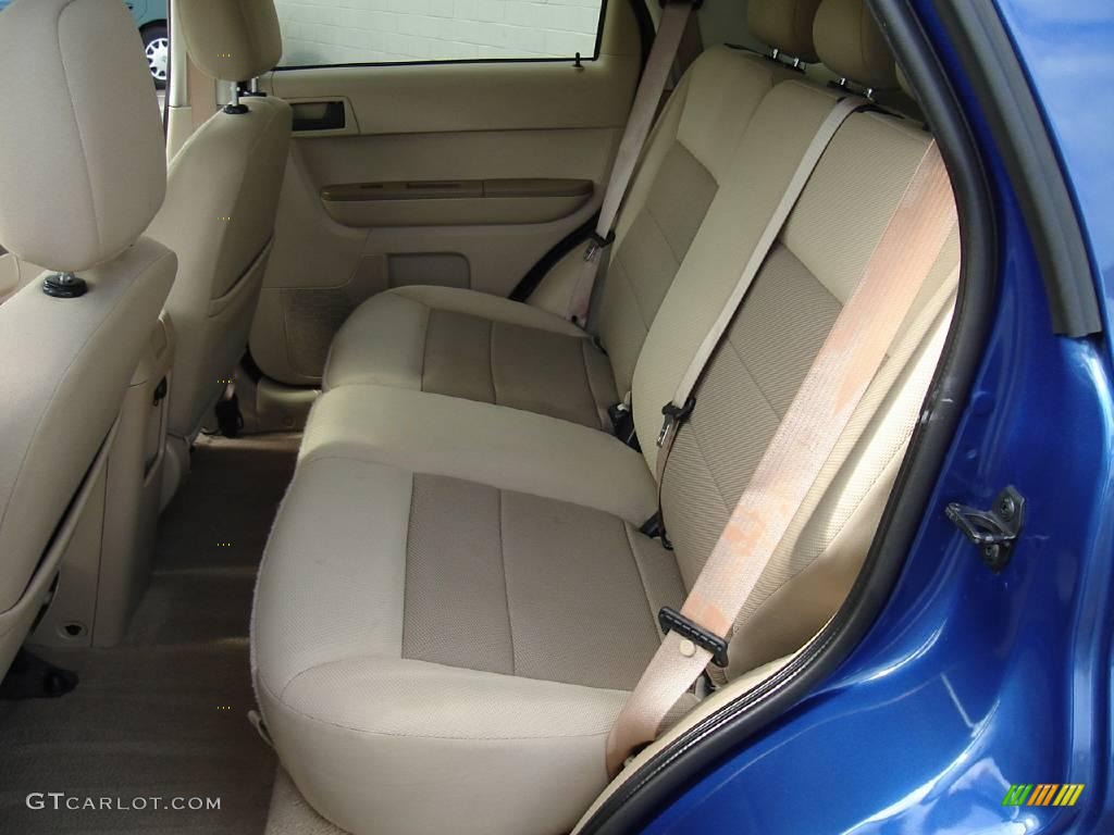 2008 Escape XLT V6 4WD - Vista Blue Metallic / Camel photo #16