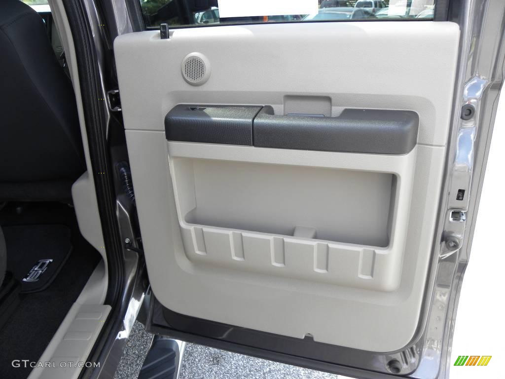 2008 F250 Super Duty XLT Crew Cab 4x4 - Dark Shadow Grey Metallic / Medium Stone photo #11