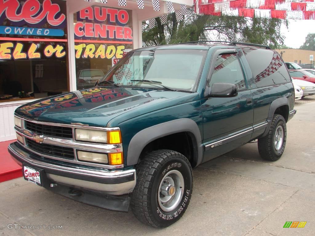 1995 Tahoe LT 4x4 - Emerald Green Metallic / Tan photo #7