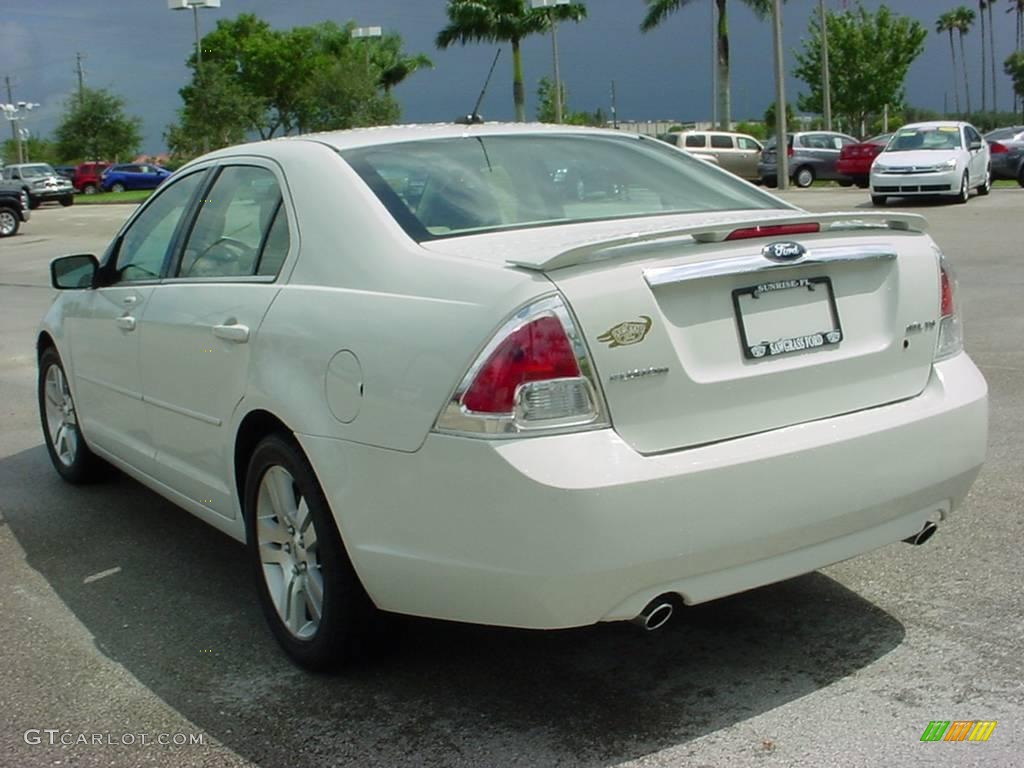 2008 Fusion SEL V6 - White Suede / Camel photo #5