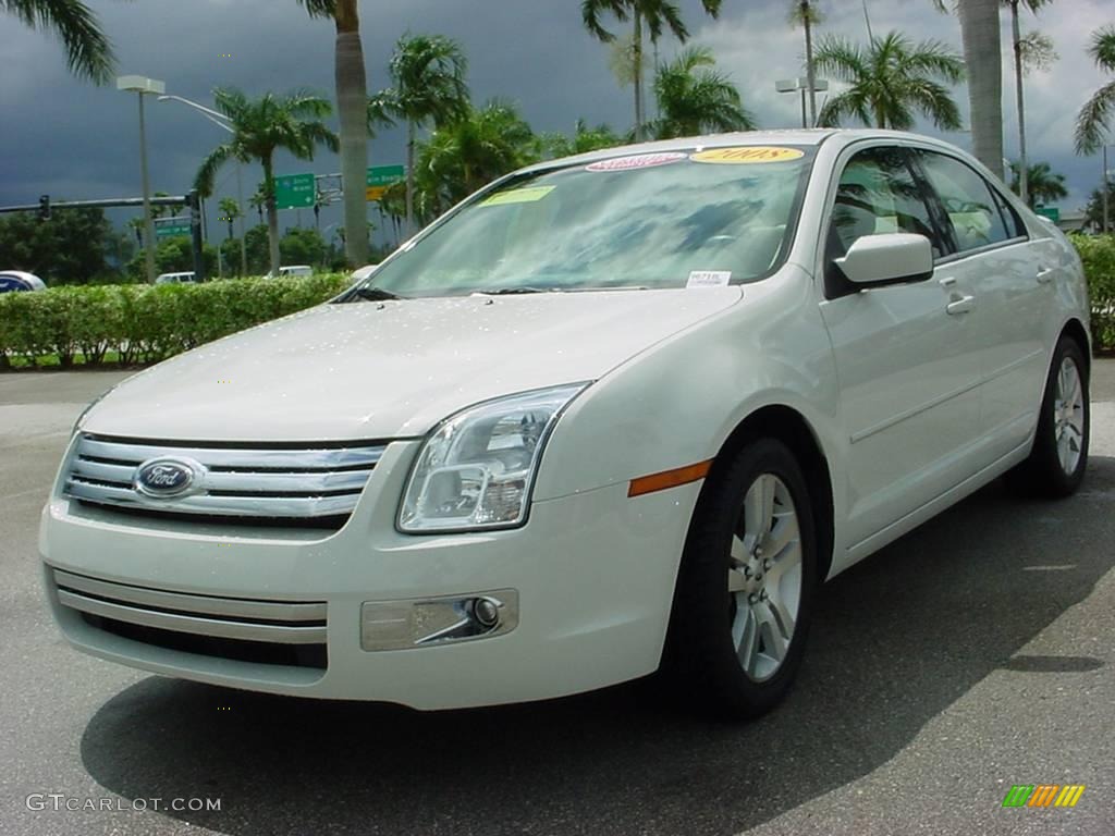 2008 Fusion SEL V6 - White Suede / Camel photo #7