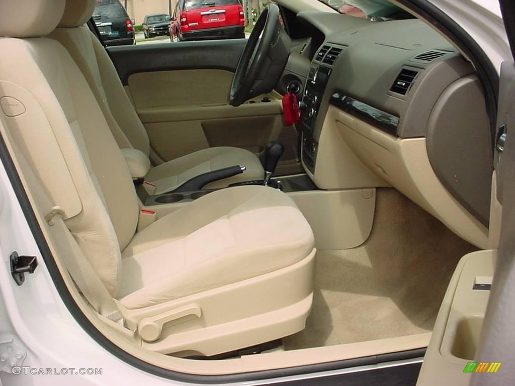 2008 Fusion SEL V6 - White Suede / Camel photo #11