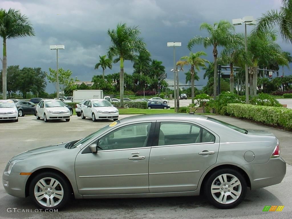 2008 Fusion SEL V6 - Vapor Silver Metallic / Camel photo #6